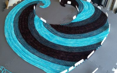 How to Block an Asymmetrical Crescent Shawl – Tutorial